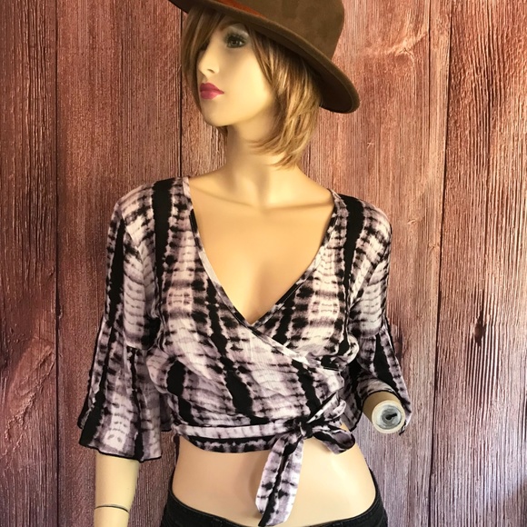 Polly & Esther Crop Top Tie-Dye Small - Picture 4 of 8